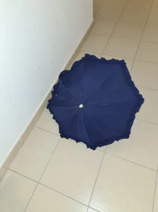 Parasol para cochecito de bebé azul