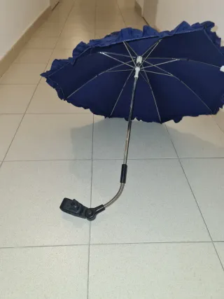 Parasol para cochecito de bebé azul