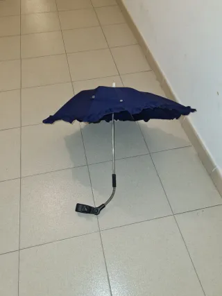 Parasol para cochecito de bebé azul