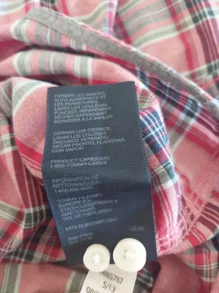 Camisa Tommy Hilfiger cuadros roja
