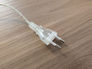 Lámpara mesita noche blanca