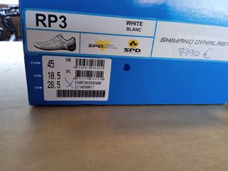 ZAPATILLAS SHIMANO RP3 BLANCAS T:45