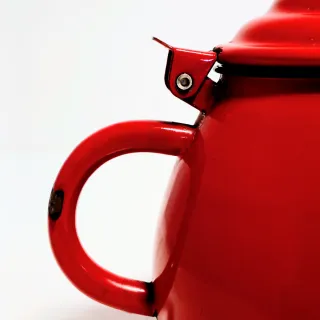 Tetera Vintage Roja Esmaltada