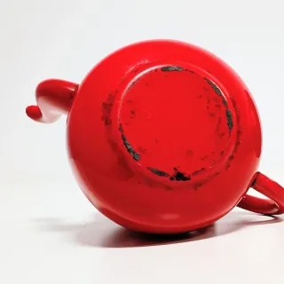 Tetera Vintage Roja Esmaltada
