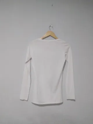 Camiseta Guess Blanca Manga Larga