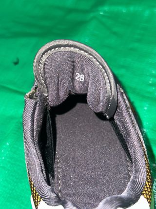 Scarpe bimbo 28 grigio e oro