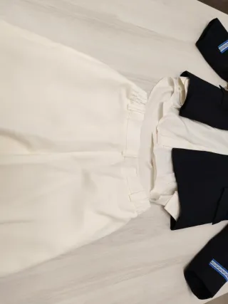 Traje de comunión negro y blanco