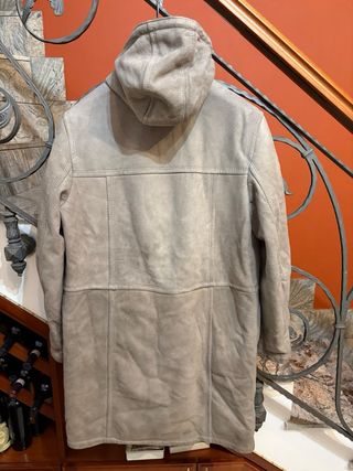 Cappotto Montone sherling vera Pelle con cappuccio