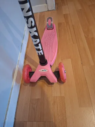 Patinete 3 Ruedas Rosa KINSKATE