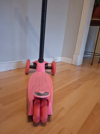 Patinete 3 Ruedas Rosa KINSKATE