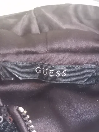 Felpa Guess bambina cappuccio paillettes nere
