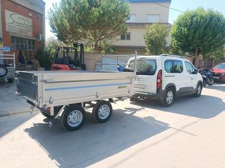 Remolque basculante 260x160x50 Doble eje con freno