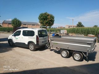 Remolque basculante 260x160x50 Doble eje con freno