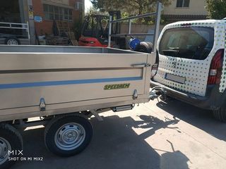 Remolque basculante 260x160x50 Doble eje con freno