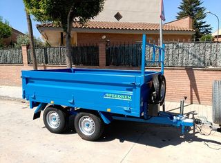 Remolque basculante 260x160x50 Doble eje con freno