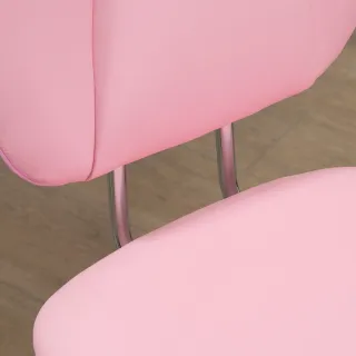 Silla de Oficina Giratoria Rosa Ajustable