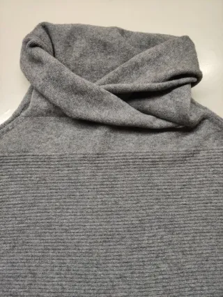 Pullover dolcevita donna grigio