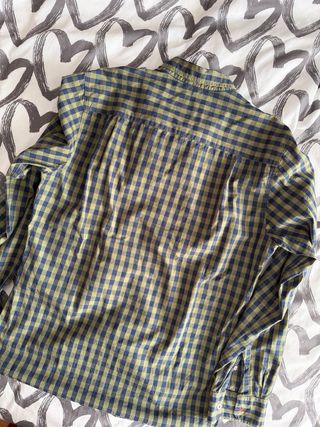 Camisa cuadros corte Customfit y cuello camisero