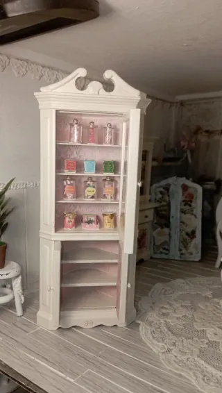 Vetrina Angolare Romantica Dollhouse 1:12