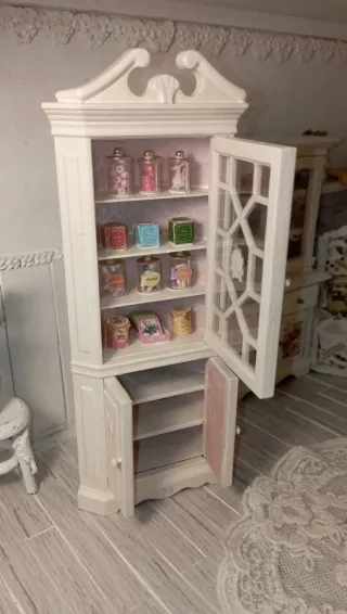 Vetrina Angolare Romantica Dollhouse 1:12