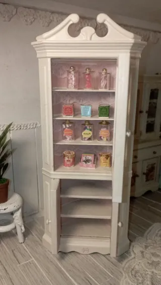 Vetrina Angolare Romantica Dollhouse 1:12