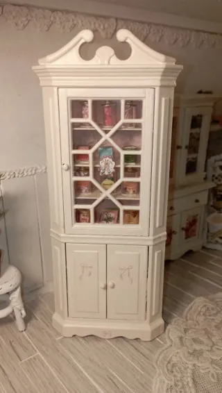 Vetrina Angolare Romantica Dollhouse 1:12
