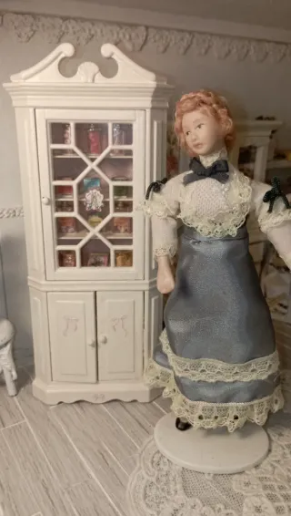 Vetrina Angolare Romantica Dollhouse 1:12