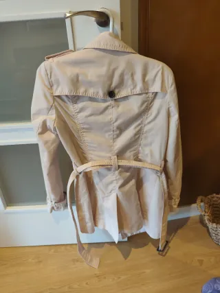 Gabardina beige/rosa