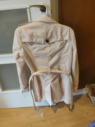 Gabardina beige/rosa