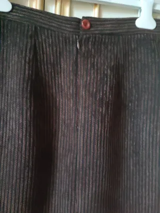 Tailleur donna velluto a coste marrone taglia 42