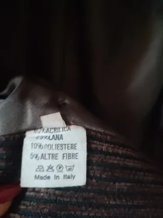 Tailleur donna velluto a coste marrone taglia 42