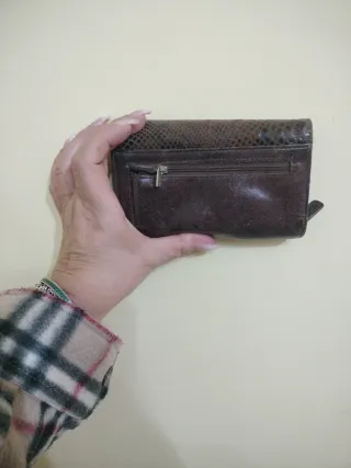 Portafoglio Roccobarocco vintage pelle marrone