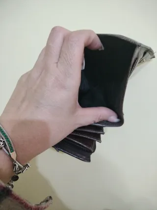 Portafoglio Roccobarocco vintage pelle marrone