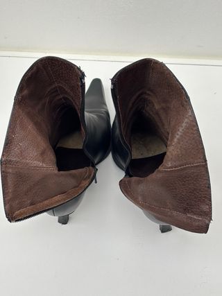 Botines de piel negro, 36