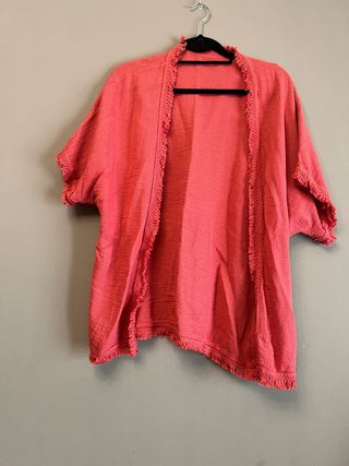 Camisa boho chic naranja talla M