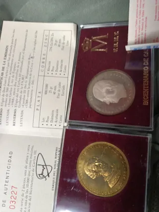 Medalla Bicentenario Carlos III Plata 1000 Pesetas