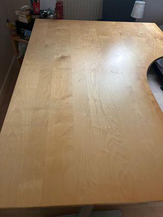 Mesa de despacho madera y metal