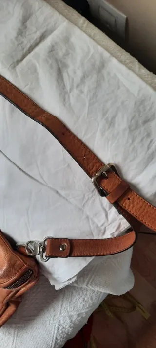 Malababa Bolso Mochila Marrón Piel