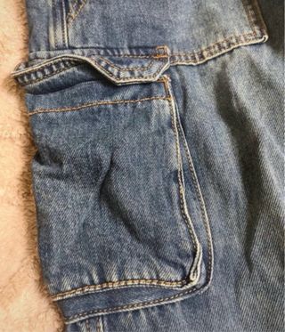 Jeans oversize cargo size L new