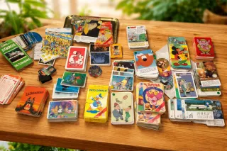 Lote de cartas antiguas coleccionables