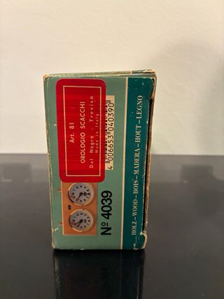 Orologio Scacchi Vintage in Legno