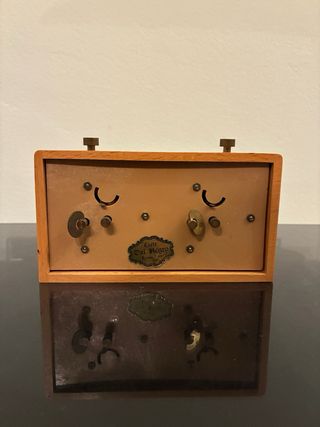 Orologio Scacchi Vintage in Legno