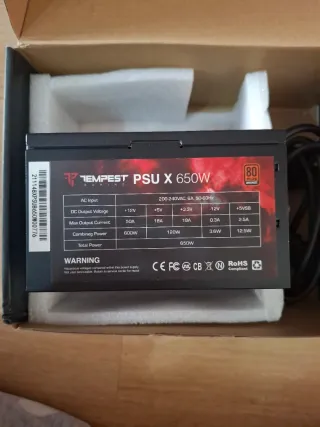 Fuente Alimentación Tempest PSU X 650W Modular