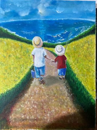 Dipinto olio su tela 30x40