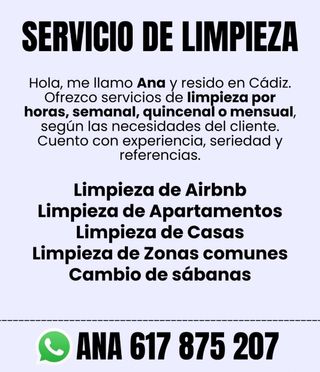 LIMPIEZA DE CASAS, APARTAMENTO Y AIRBNB