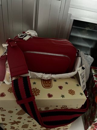 Bolso bandolera Desigual rojo