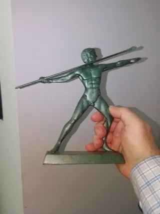 Figura Bronce Griego Lanzador