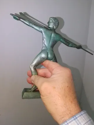 Figura Bronce Griego Lanzador