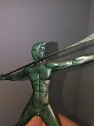 Figura Bronce Griego Lanzador