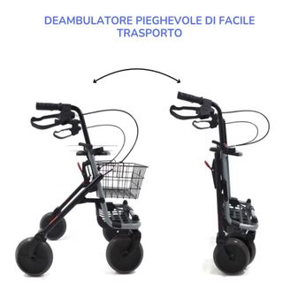Deambulatore Anziani con Cesto